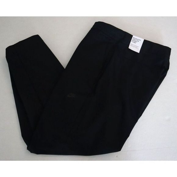 Nike DD7032 010 Men's Sz 32 Black Tapered Leg Sneaker Length Cropped Pants $85 - Picture 8 of 10